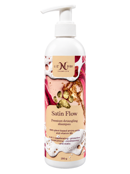 Liz'N Bibi Satin Flow Sampon premium pentru descalcire si luciu 250ml