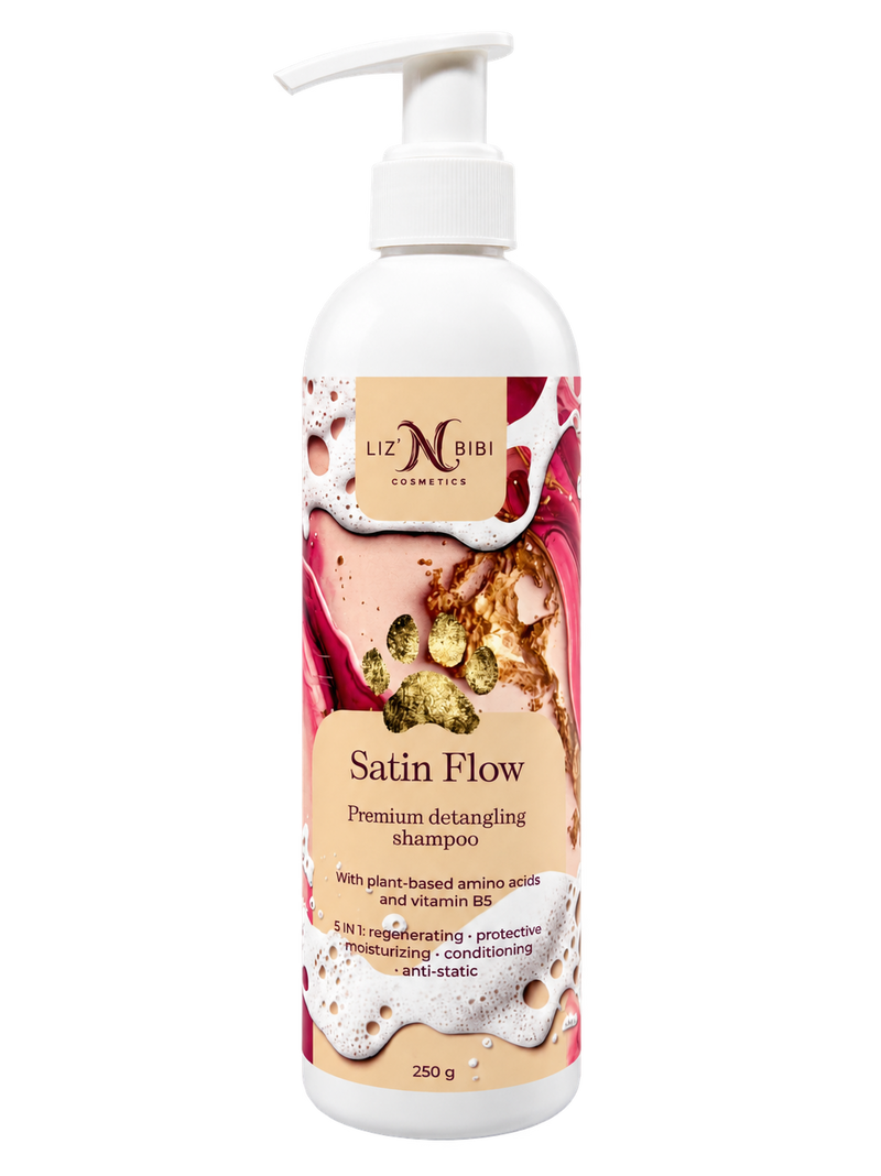 Liz'N Bibi Satin Flow Sampon premium pentru descalcire si luciu 250ml