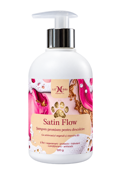 Liz'N Bibi Satin Flow Sampon premium pentru descalcire si luciu 500ml