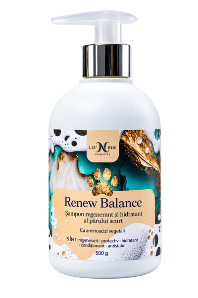 Liz'N Bibi Renew balance Sampon regenerare si hidratare pentru par scurt 500ml