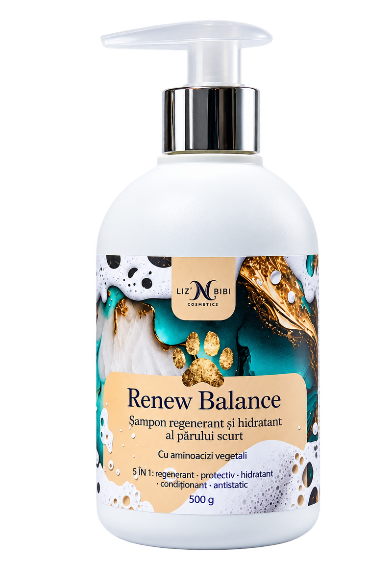 Liz'N Bibi Renew balance Sampon regenerare si hidratare pentru par scurt 500ml