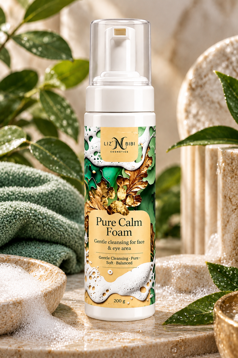 Liz'N Bibi Pure Calm Foam Șampon Spuma delicat pentru fata si ochi 200g