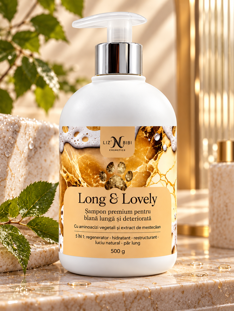 Liz'N Bibi Șampon Long&Lovely pentru câini și pisici cu blană lungă 500ml