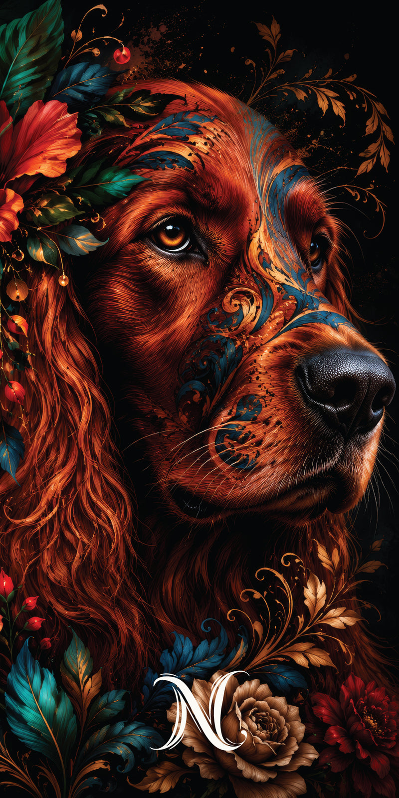 Liz'N Bibi Table mat 75x35 cm / Mousepad Red Velvet