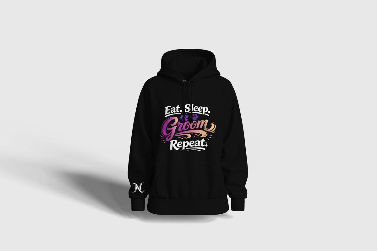 Liz'N Bibi Hanorac full Print Eat Sleep Groom Repeat