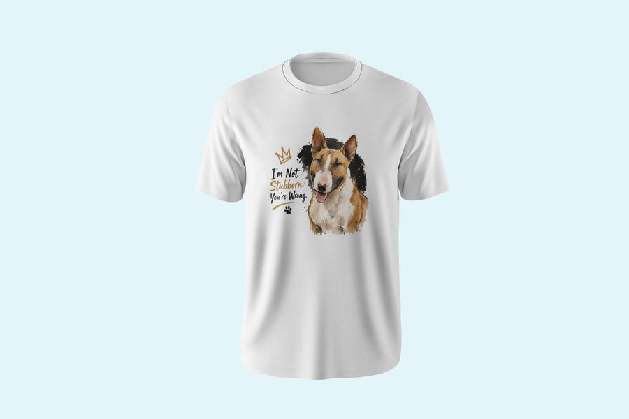Liz'N Bibi Tricou Unisex Bullterrier Alb