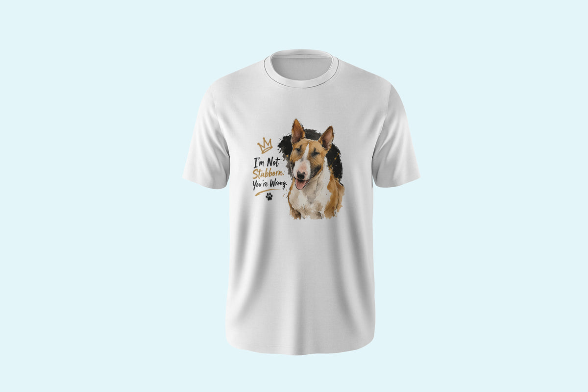 Liz'N Bibi Tricou Unisex Bullterrier Alb