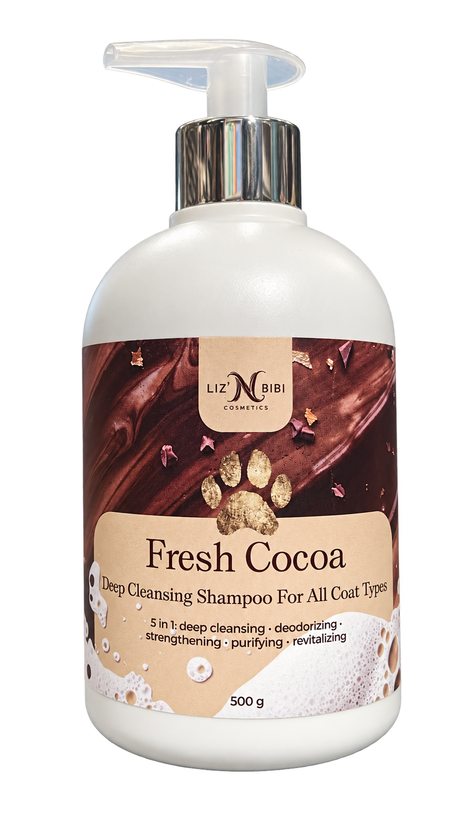 Liz'N Bibi Șampon Fresh cocoa pentru curățare profundă 500ml