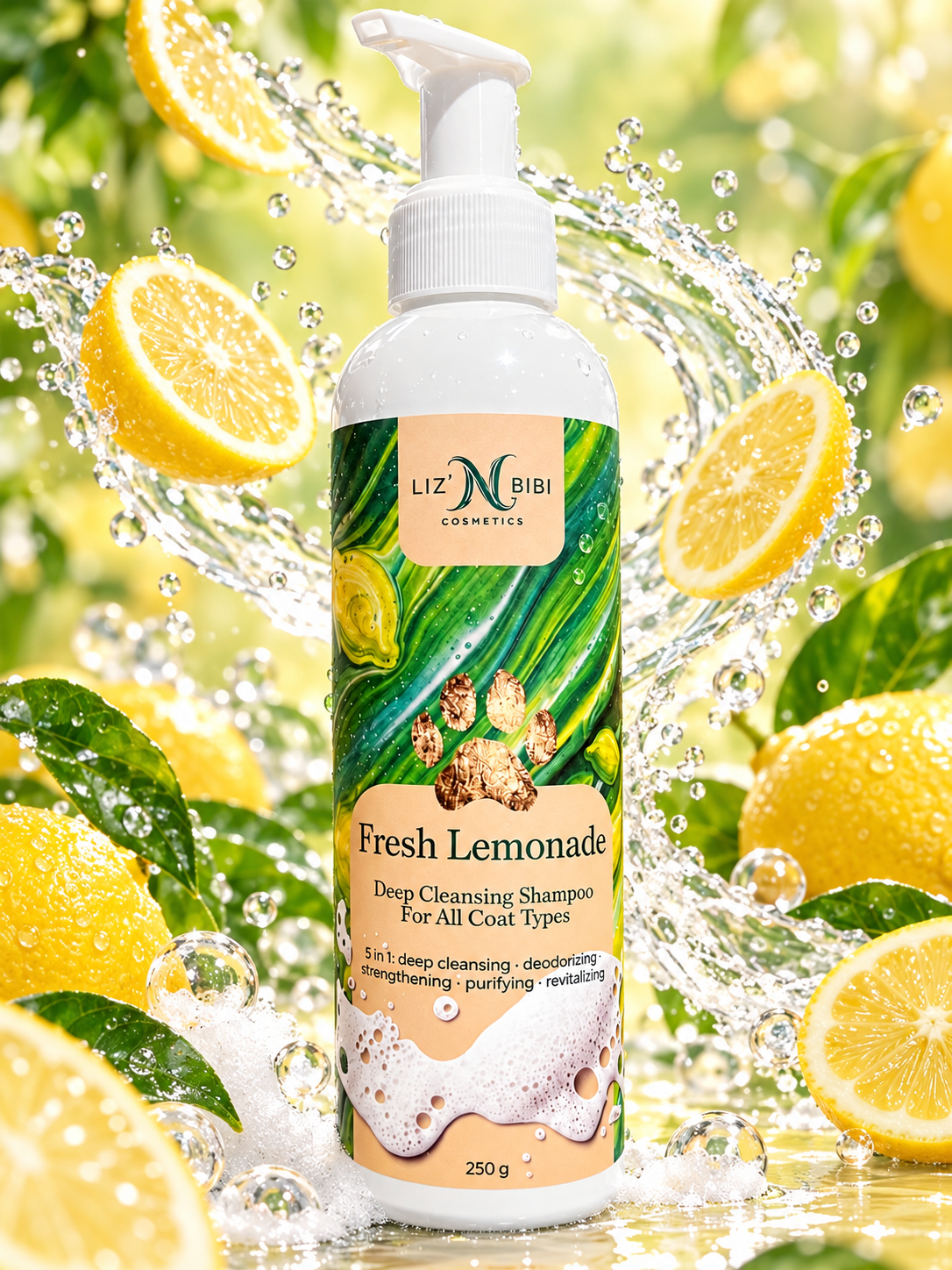 Liz'N Bibi Șampon Fresh Lemonade pentru curățare profundă 250ml