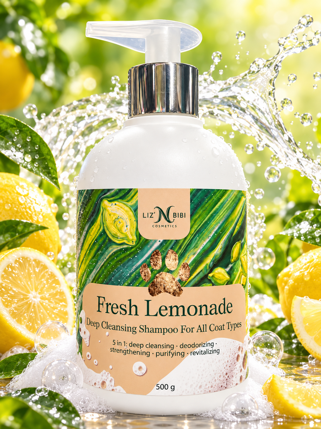 Liz'N Bibi Șampon Fresh Lemonade pentru curățare profundă 500ml