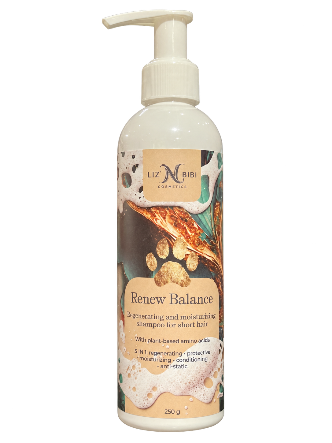Liz'N Bibi Renew balance Sampon regenerare si hidratare pentru par scurt 250ml