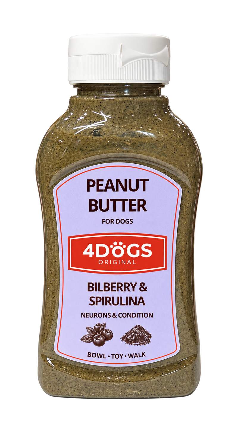 Unt de Arahide pentru câini cu spirulina și afine 280g