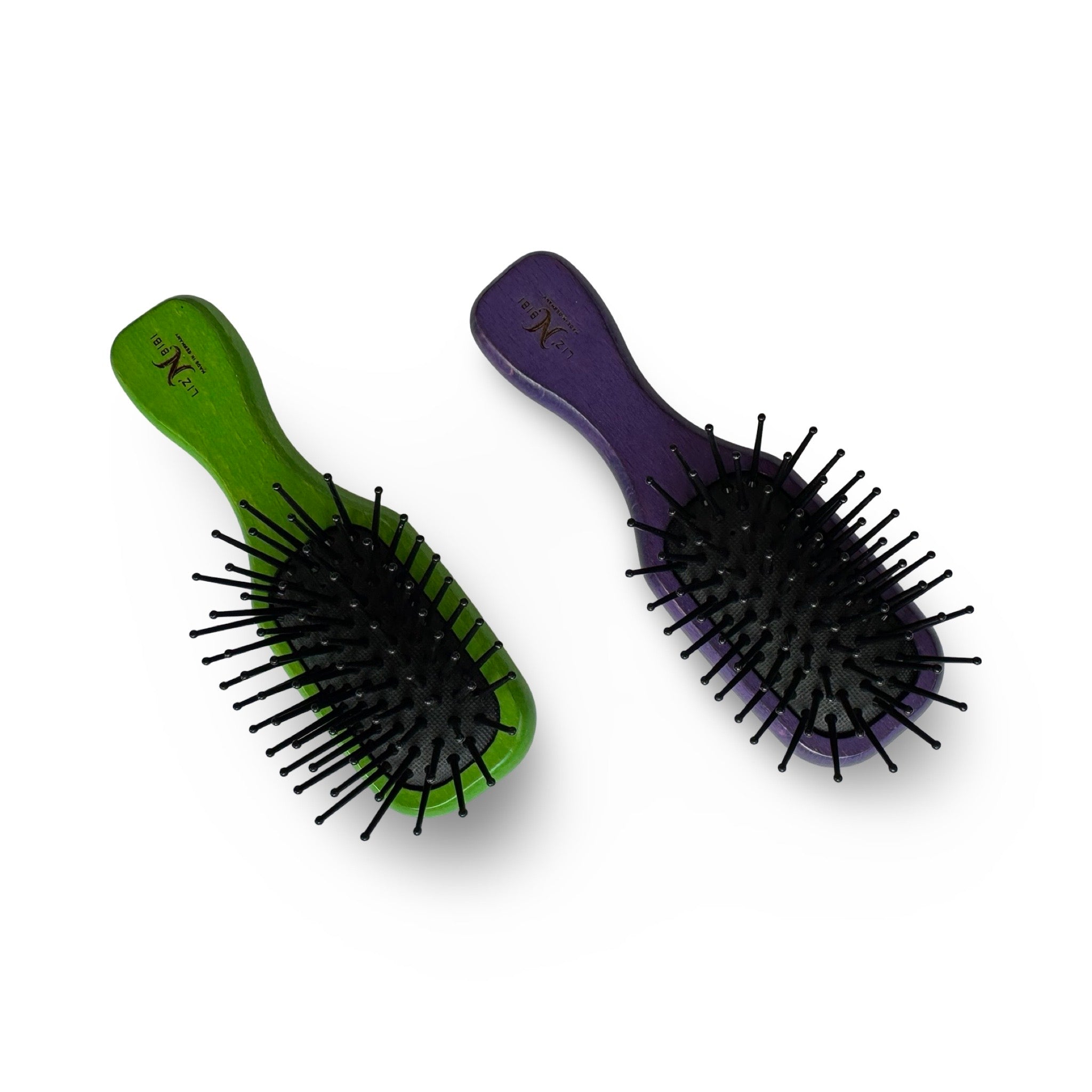 LIZ’N BIBI Perie  Mini din Lemn de Fag, Culori Asortate