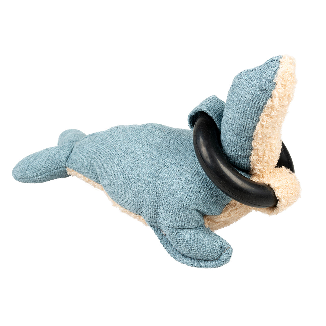 Jucarie caini Foca Chenille Navy 25x13x16cm albastru