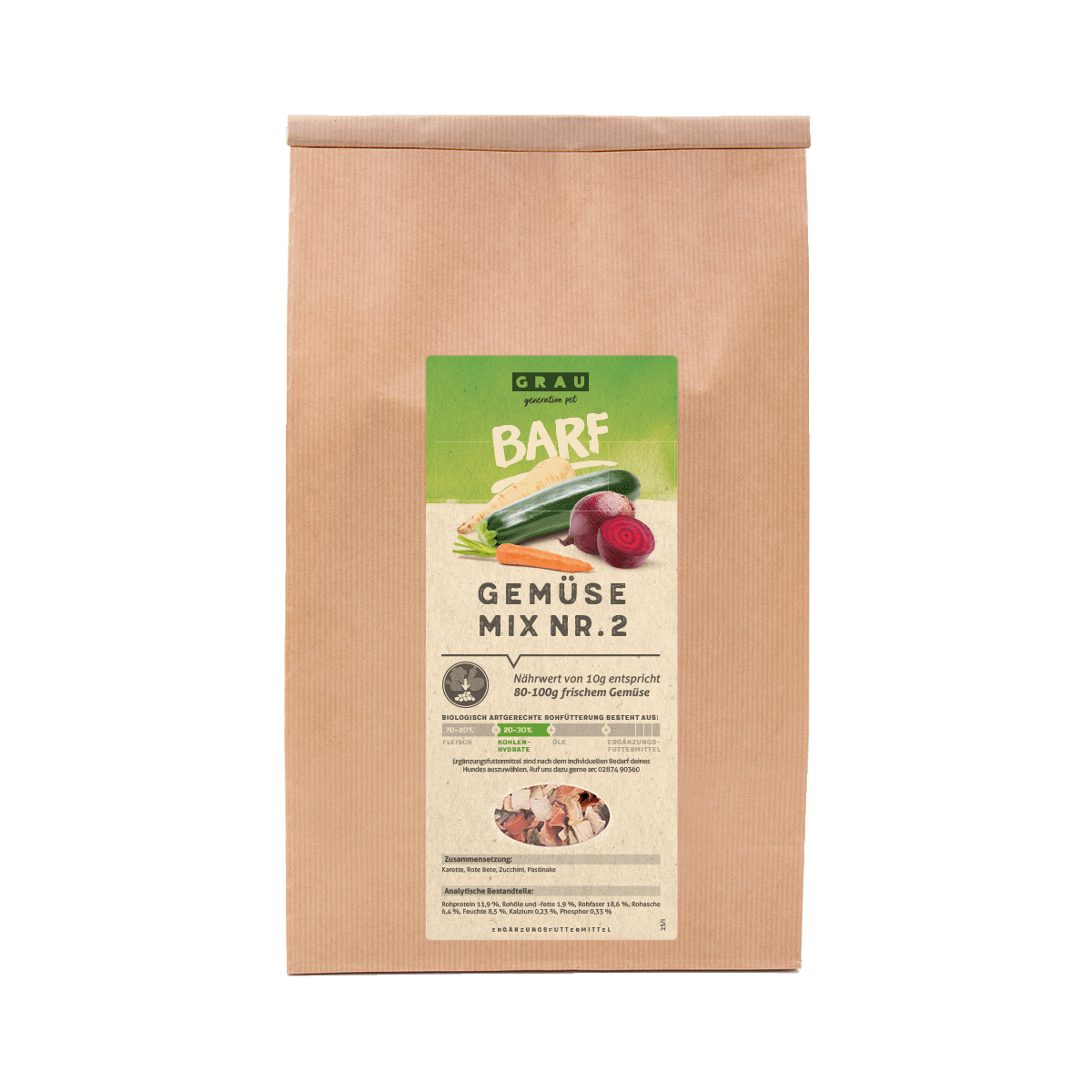 Grau Fulgi de legume Mix2 1.2kg