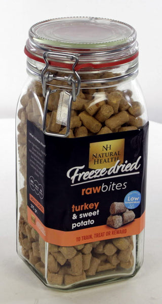 Natural Health Recompense Raw Bites Congelate si Uscate cu Curcan 275g