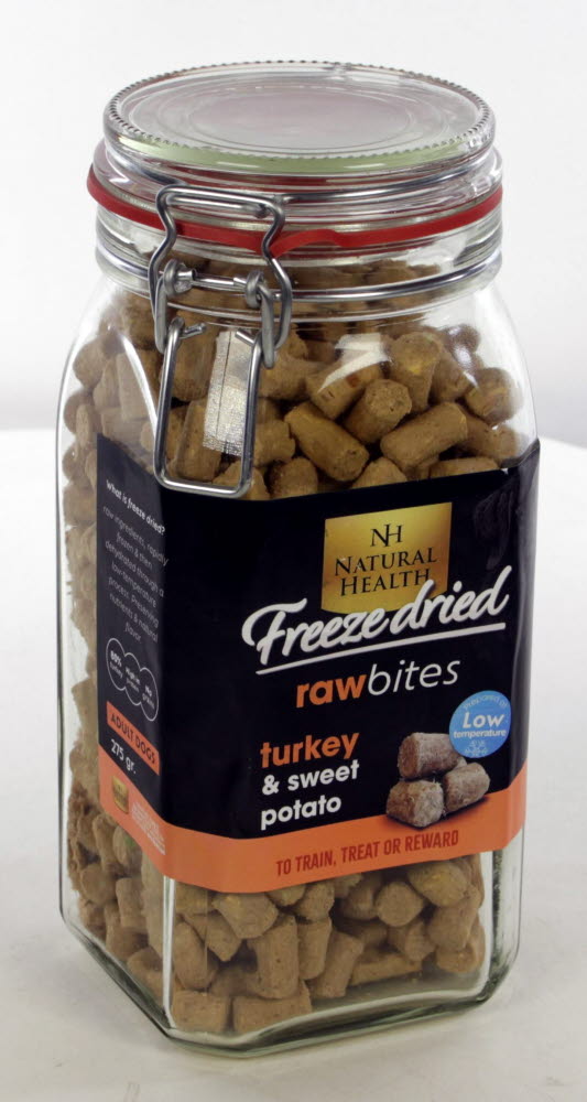 Natural Health Recompense Raw Bites Congelate si Uscate cu Curcan 275g