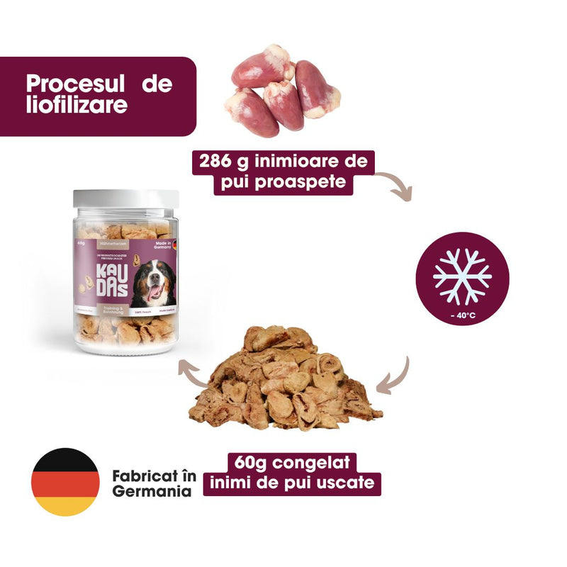 FDT Inimi de Pui Deshidratate 60g
