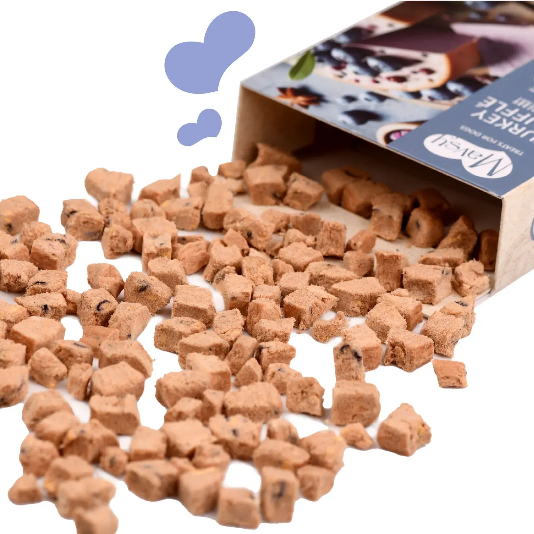 MAVSY Recompense pentru Caini, Sufleu de Curcan cu Afine, 50 g