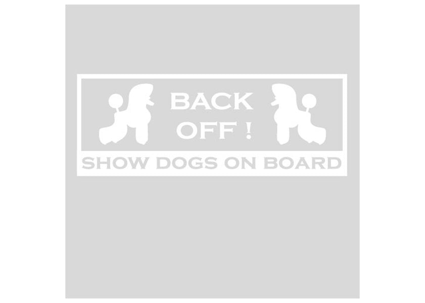 Autocolant "Back Off outside car" 22x8,3cm