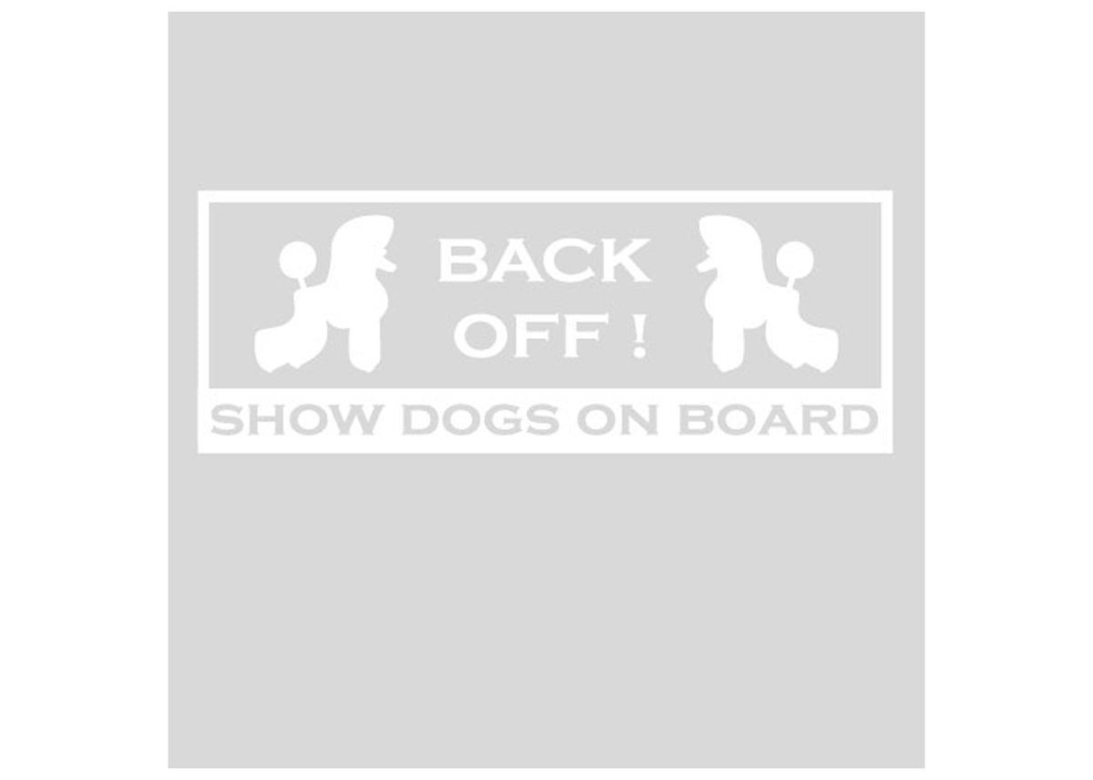 Autocolant "Back Off outside car" 22x8,3cm