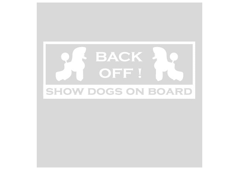 Autocolant "Back Off outside car" 22x8,3cm