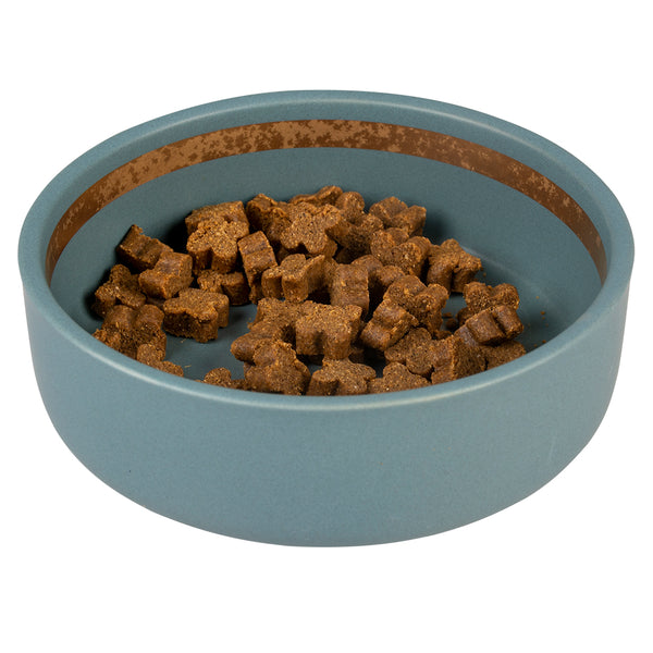 Bol hrana Stone albastru 12.7x12.7x4.5 cm