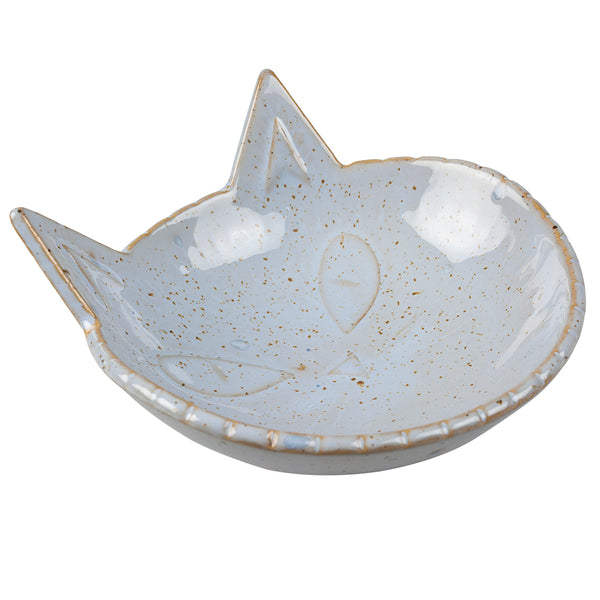 Castron ceramic Kitty 175ml-albastru-14x14x6,5cm