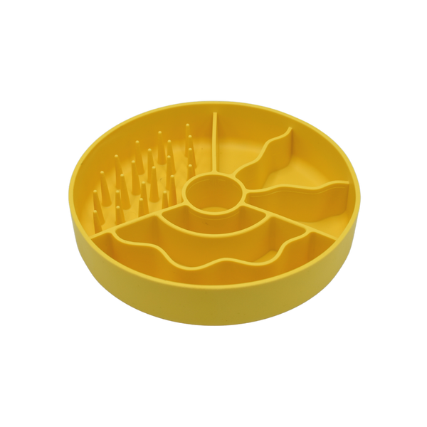 Fiboo Bol Hranire lenta Galben