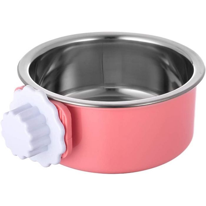 Castron pentru cusca de transport -Roz 350ml
