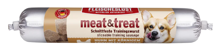 Recompensa Meat&Treat Pui si branza cottage