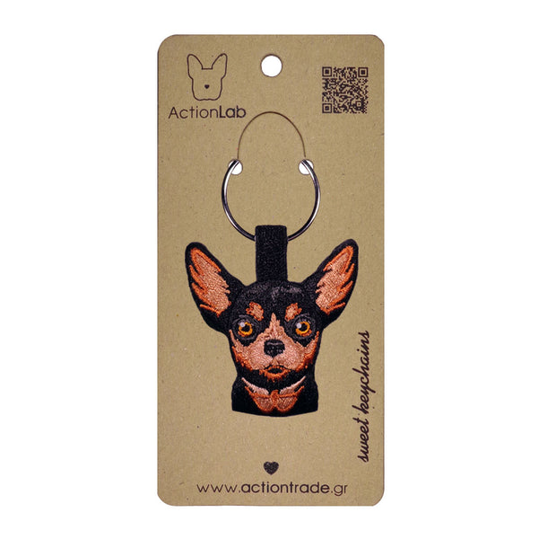 Breloc Action Chihuahua Negru