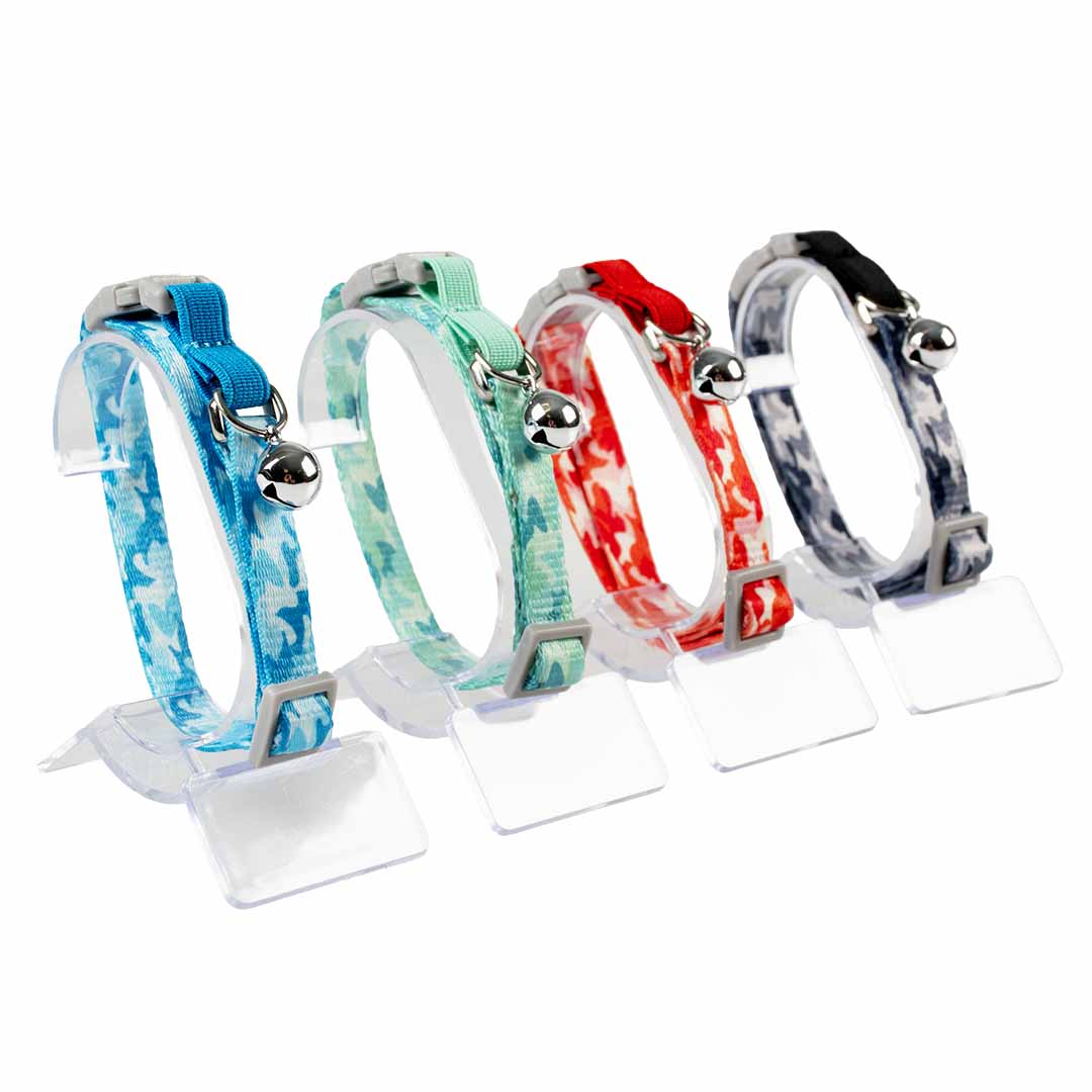 Zgarda pisici camouflage 20-30cm