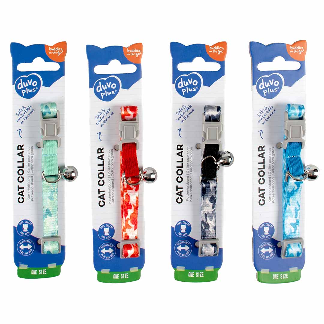 Zgarda pisici camouflage 20-30cm