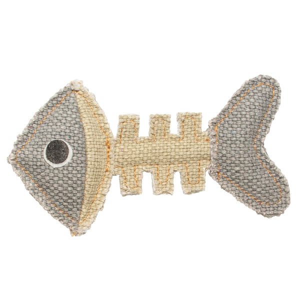 Jucarie de panza Canvas Os peste 14x8x2cm gri