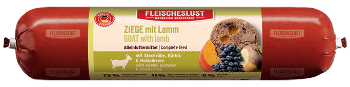 Hrană completă Capra cu miel, nap, dovleac si afine