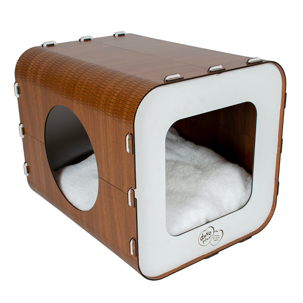 Casuta pisici MDF Alba 33.5x40x34 cm