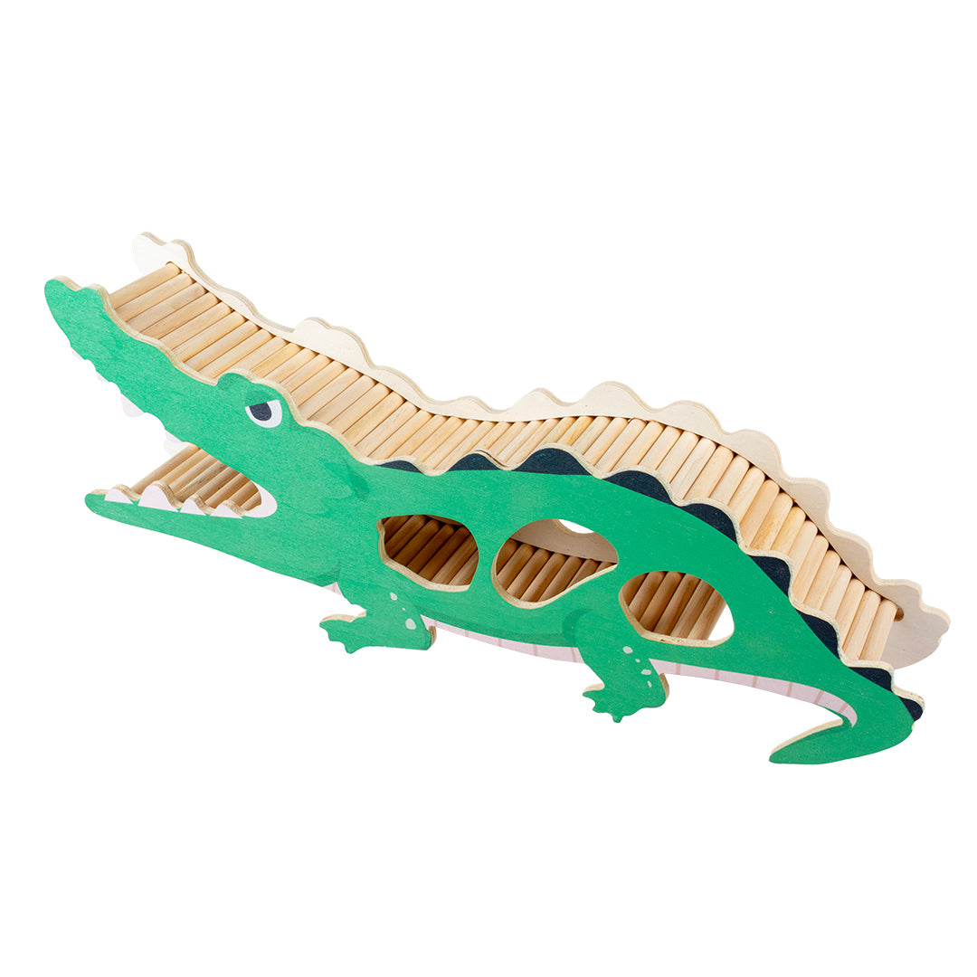 Crocodil jucarie rozatoare 50x8.5x20cm