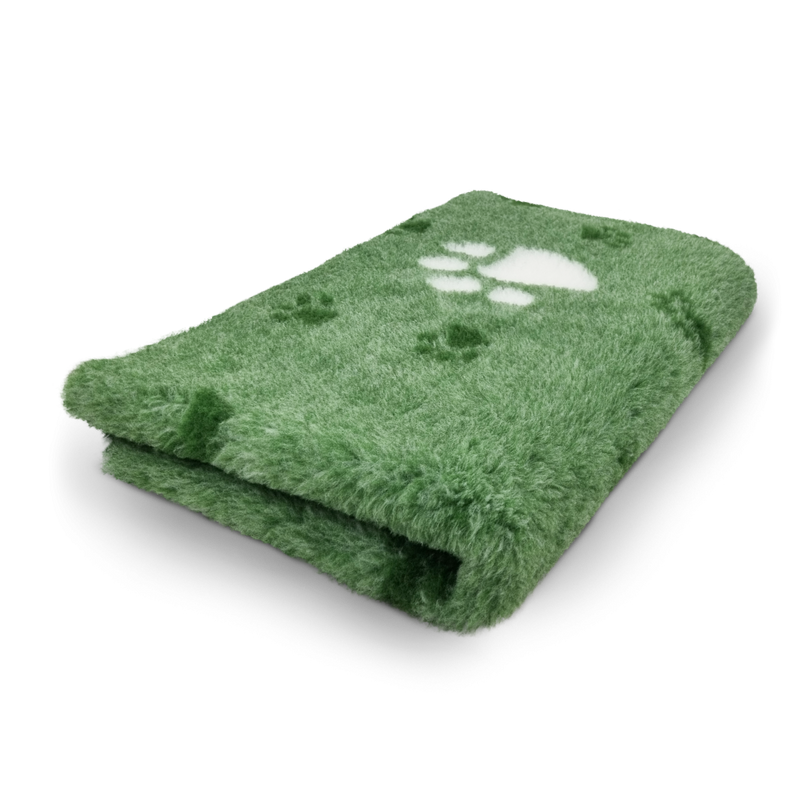 .VET BED Covoras Antiderapant Verde cu labute albe