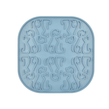 Fiboo Covoras pentru lins icu caini - Albastru