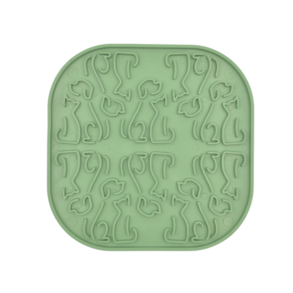 Fiboo Covoras pentru lins icu caini - Verde