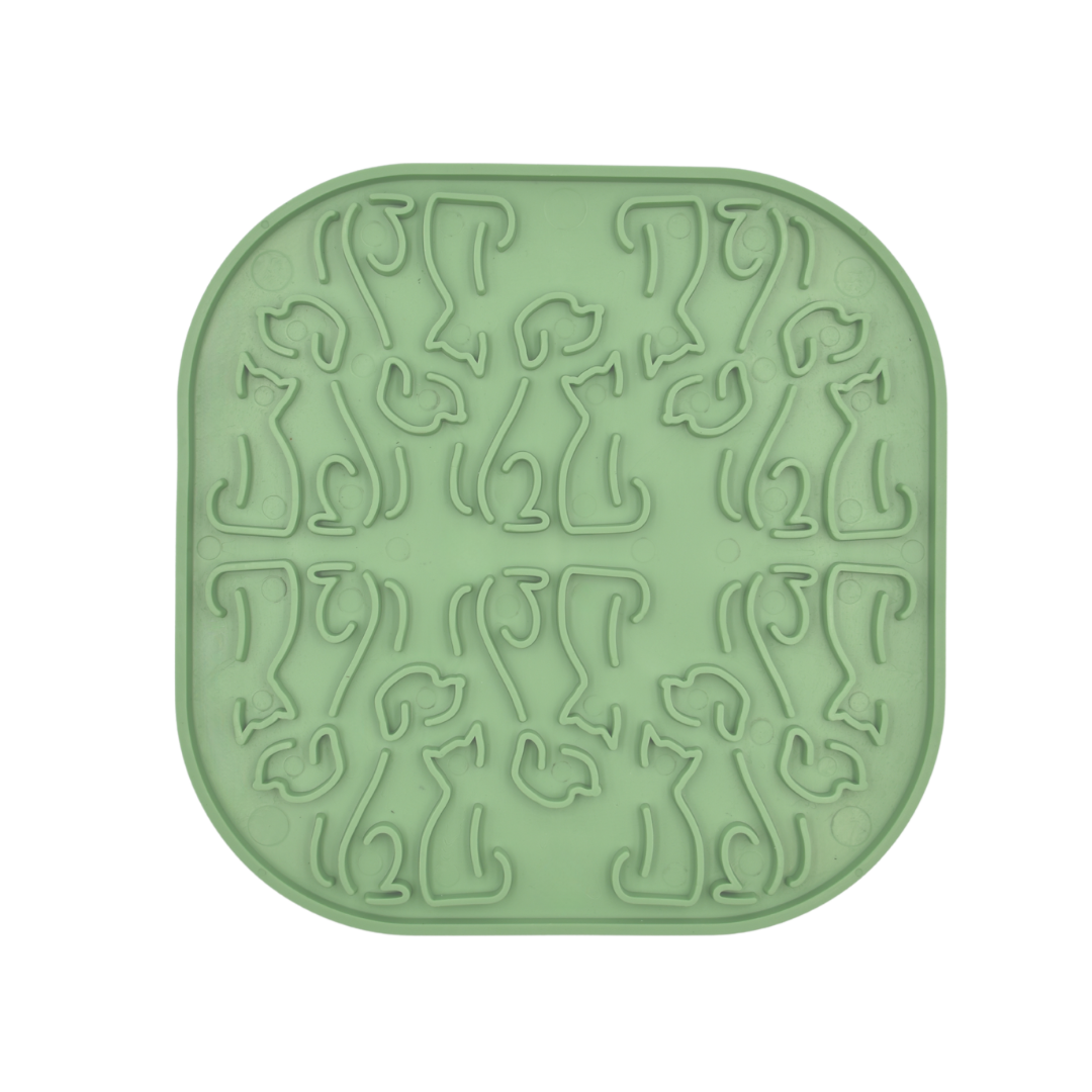 Fiboo Covoras pentru lins icu caini - Verde