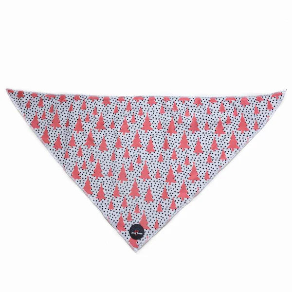 Long Paws Bandana FTD Pink Christmas Tree
