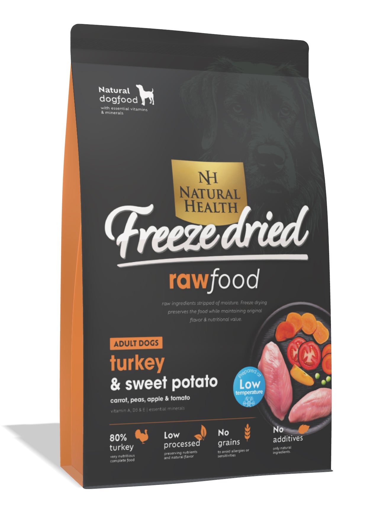 Natural Health Hrana Raw Congelata si Uscata cu Curcan