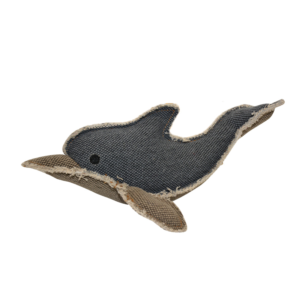 Jucarie de panza Canvas Delfin 26x16cm