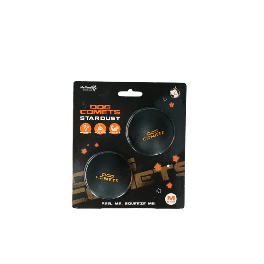 Jucarie Dog Comets Minge Stardust Negru/portocaliu 2buc