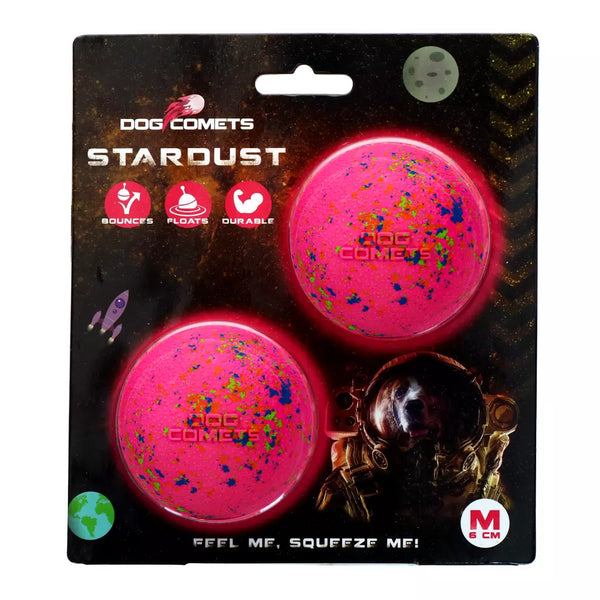 Jucarie Dog Comets Minge Stardust Roz 2buc