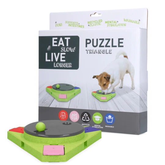 Castron hranire lenta Eat Slow Live Longer Puzzle Triunghiular