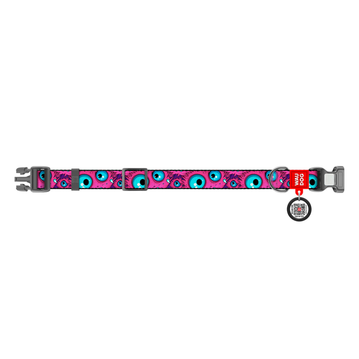 Waudog Zgarda nylon Monster Eye