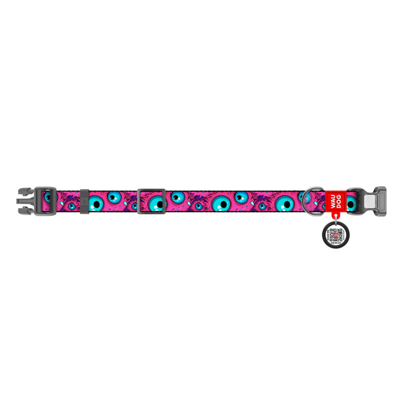 Waudog Zgarda nylon Monster Eye